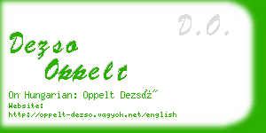 dezso oppelt business card